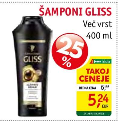 Šamponi Gliss