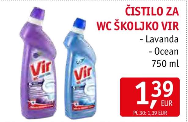 Čistilo za WC školjko Vir