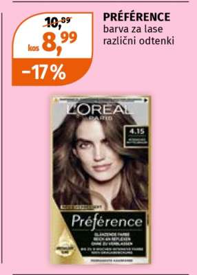 PRÉFÉRENCE barva za lase