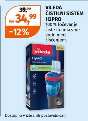 VILEDA ČISTILNI SISTEM H2PRO
