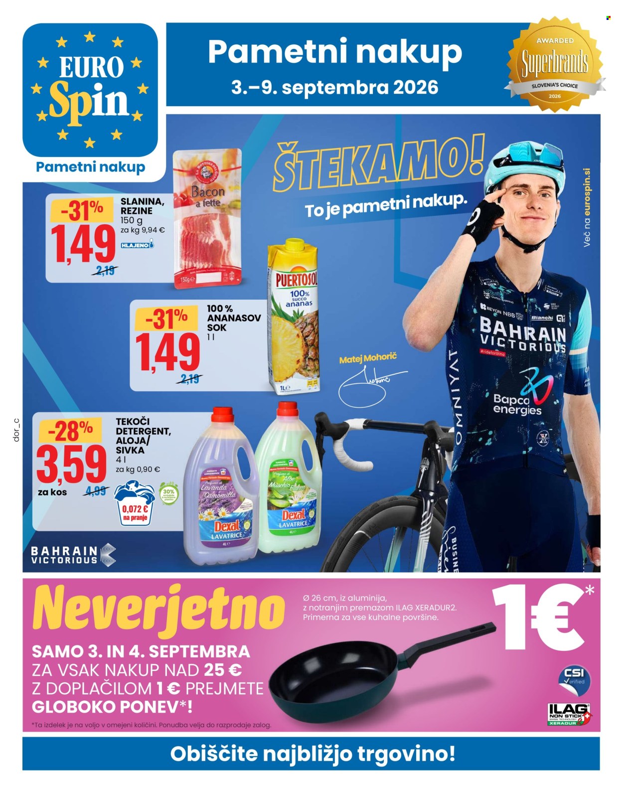 EuroSpin katalog - 3.9.2026 - 9.9.2026. Stran 1
