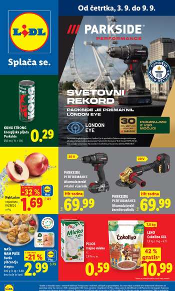 Lidl katalog - 3.9.2026 - 9.9.2026.