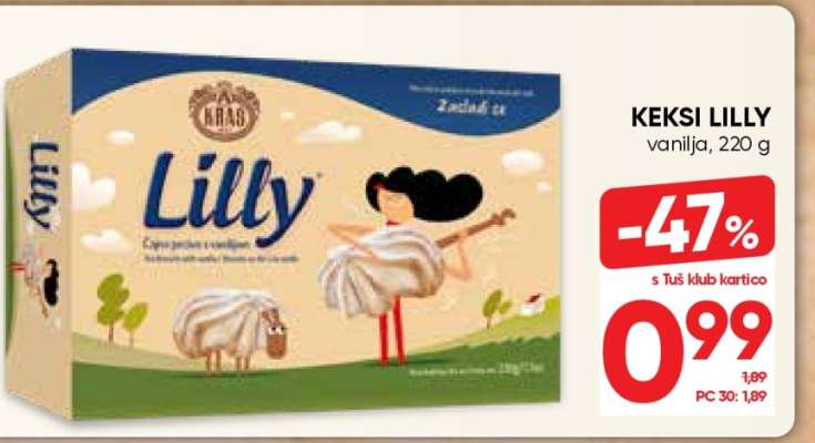KEKSI LILLY vanilja