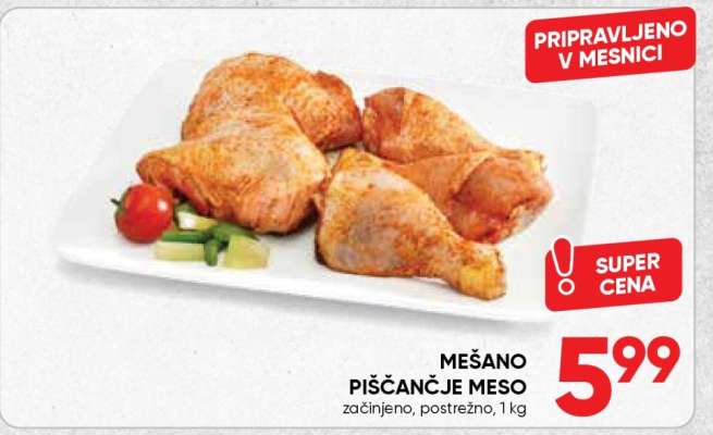Mešano piščančje meso