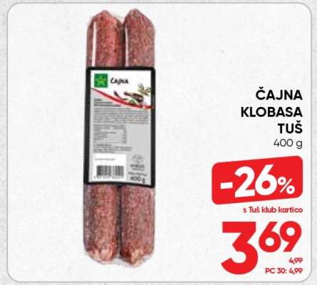 Čajna Klobasa Tuš
