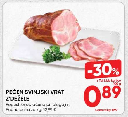 Pečen svinjski vrat Z'dežele
