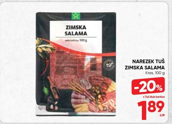 NAREZEK TUŠ ZIMSKA SALAMA