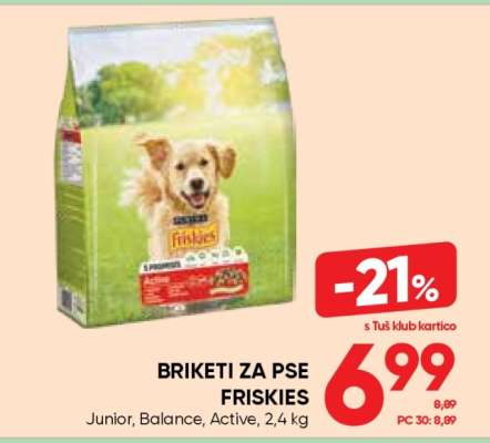 BRIKETI ZA PSE FRISKIES
