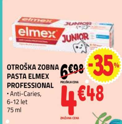 OTROŠKA ZOBNA PASTA ELMEX PROFESSIONAL