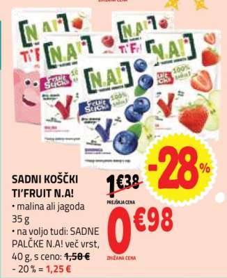 SADNI KOŠČKI TI'FRUIT N.A!