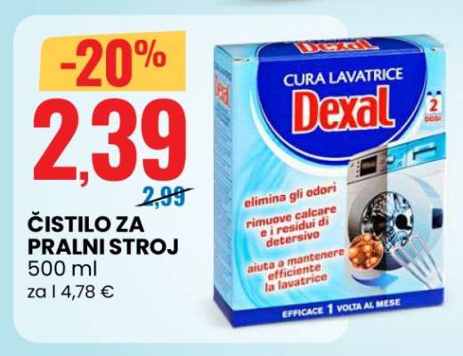 Čistilo za pralni stroj