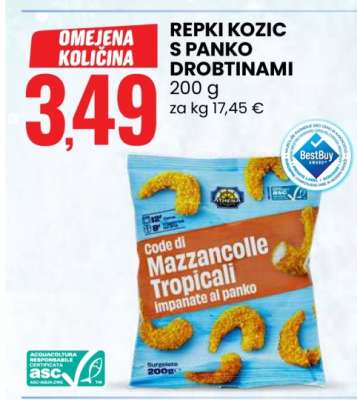 Repki kozic s panko drobtinami