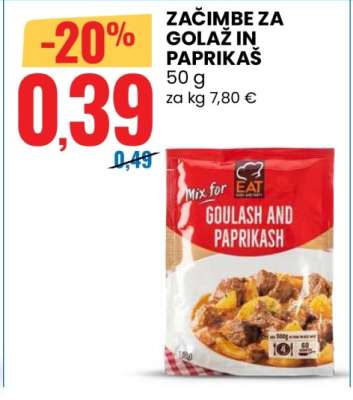 Začimbe za golaz in paprikaš