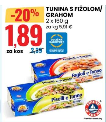 TUNINA S FIŽOLOM/GRAHOM