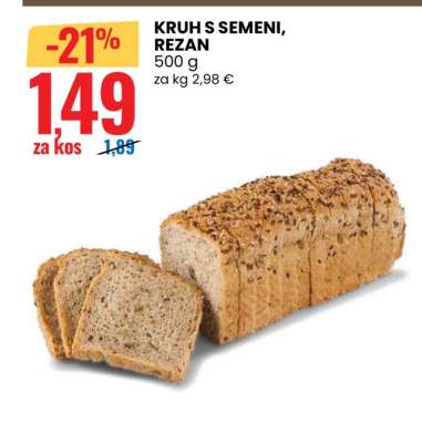 KRUH S SEMENI, REZAN