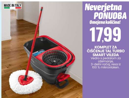 Komplet za čiščenje tal, Turbo Smart Vileda