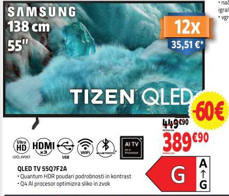 SAMSUNG QLED TV 55Q7F2A