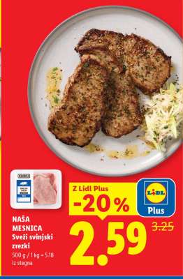 NAŠA MESNICA Sveži svinjski zrezki