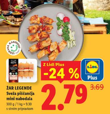 Žar legende Sveža piščančja mini nabodala