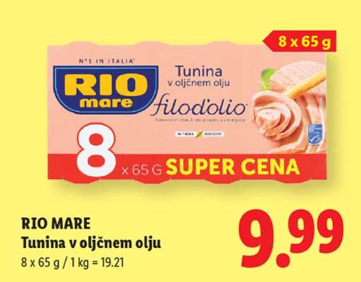 Rio Mare Tunina v oljčnem olju
