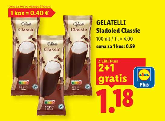 GELATELLI Sladoled Classic