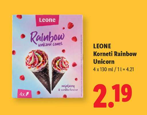 LEONE Korneti Rainbow Unicorn
