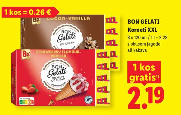 BON GELATI Korneti XXL