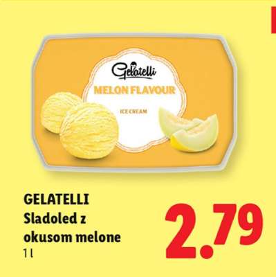 GELATELLI Sladoled z okusom melone