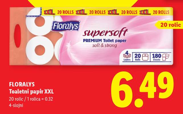FLORALYS Toaletni papir XXL