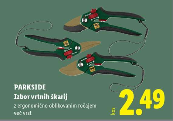 PARKSIDE Izbor vrtnh škarij