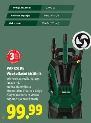 PARKSIDE Visokotlačni čistilnik