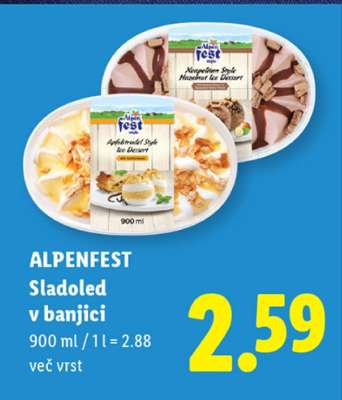 ALPENFEST Sladoled v banjici