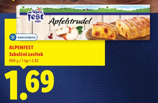 ALPENFEST Jabolčni zavitek