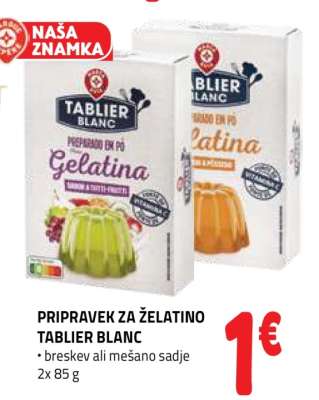 PRIPRAVEK ZA ŽELATINO TABLIER BLANC