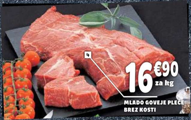 Mlado goveje pleče brez kosti