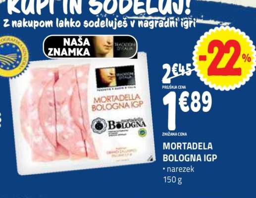 MORTADELA BOLOGNA IGP