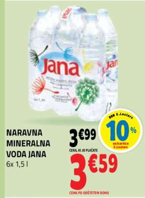 Naravna mineralna voda Jana