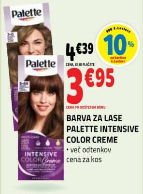 BARVA ZA LASE PALETTE INTENSIVE COLOR CREME