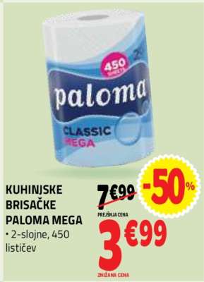 KUHINJSKE BRISAČKE PALOMA MEGA