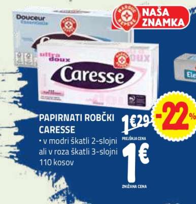 Papirnati robčki Caresse
