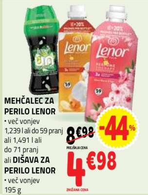 MEHČALEC ZA PERILO LENOR
