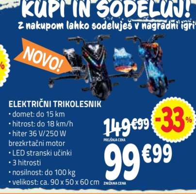 ELEKTRIČNI TRIKOLESNIK
