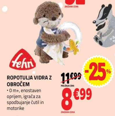 ROPOTULJA VIDRA Z OBROČEM