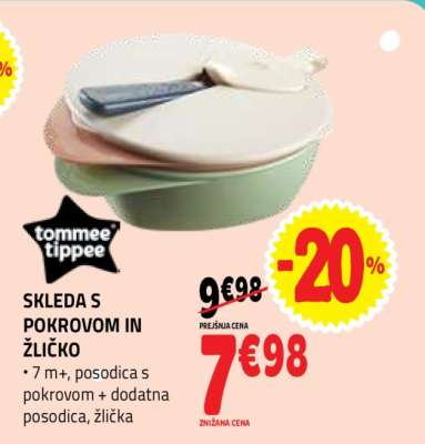 SKLEDA S POKROVOM IN ŽLIČKO