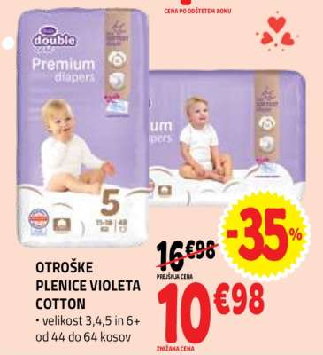 OTROŠKE PLENICE VIOLETA COTTON