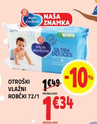 OTROŠKI VLAŽNI ROBČKI 72/1