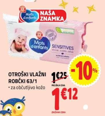 OTROŠKI VLAŽNI ROBČKI 63/1
