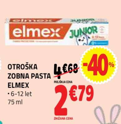 OTROŠKA ZOBNA PASTA ELMEX
