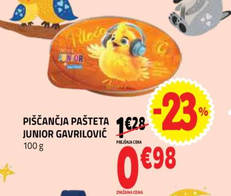 PIŠČANČJA PAŠTETA JUNIOR GAVRILOVIĆ