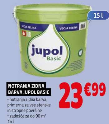 NOTRANJA ZIDNA BARVA JUPOL BASIC